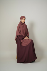 The Everyday Maroon Flow Abaya