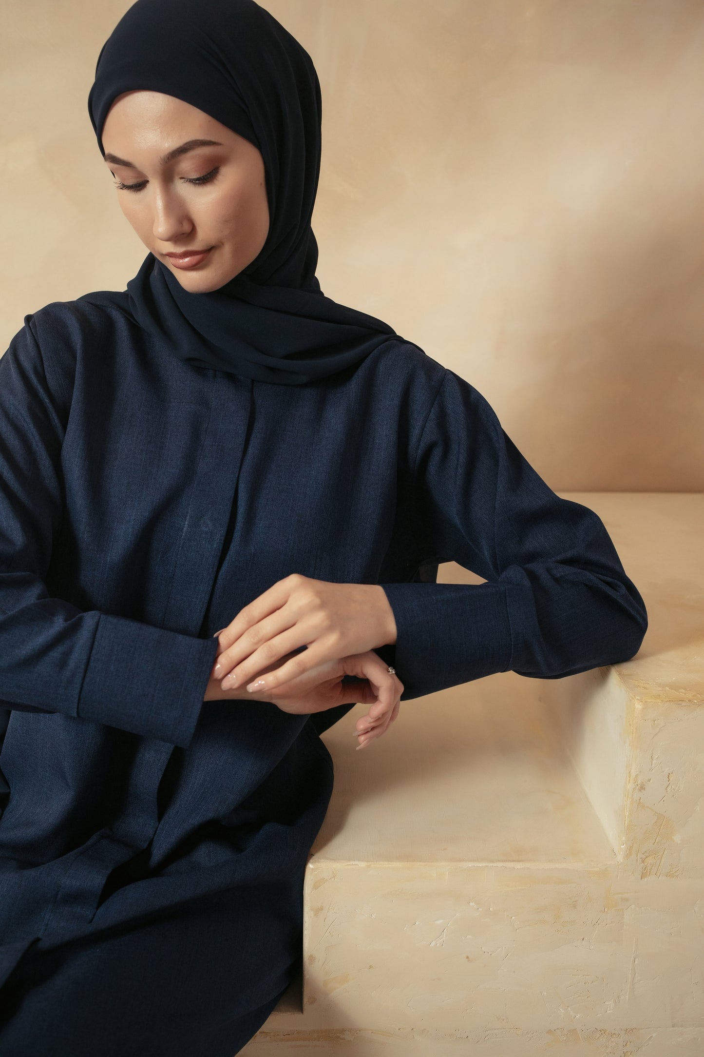 Navy Linen Co-ord Set