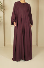 The Everyday Maroon Flow Abaya