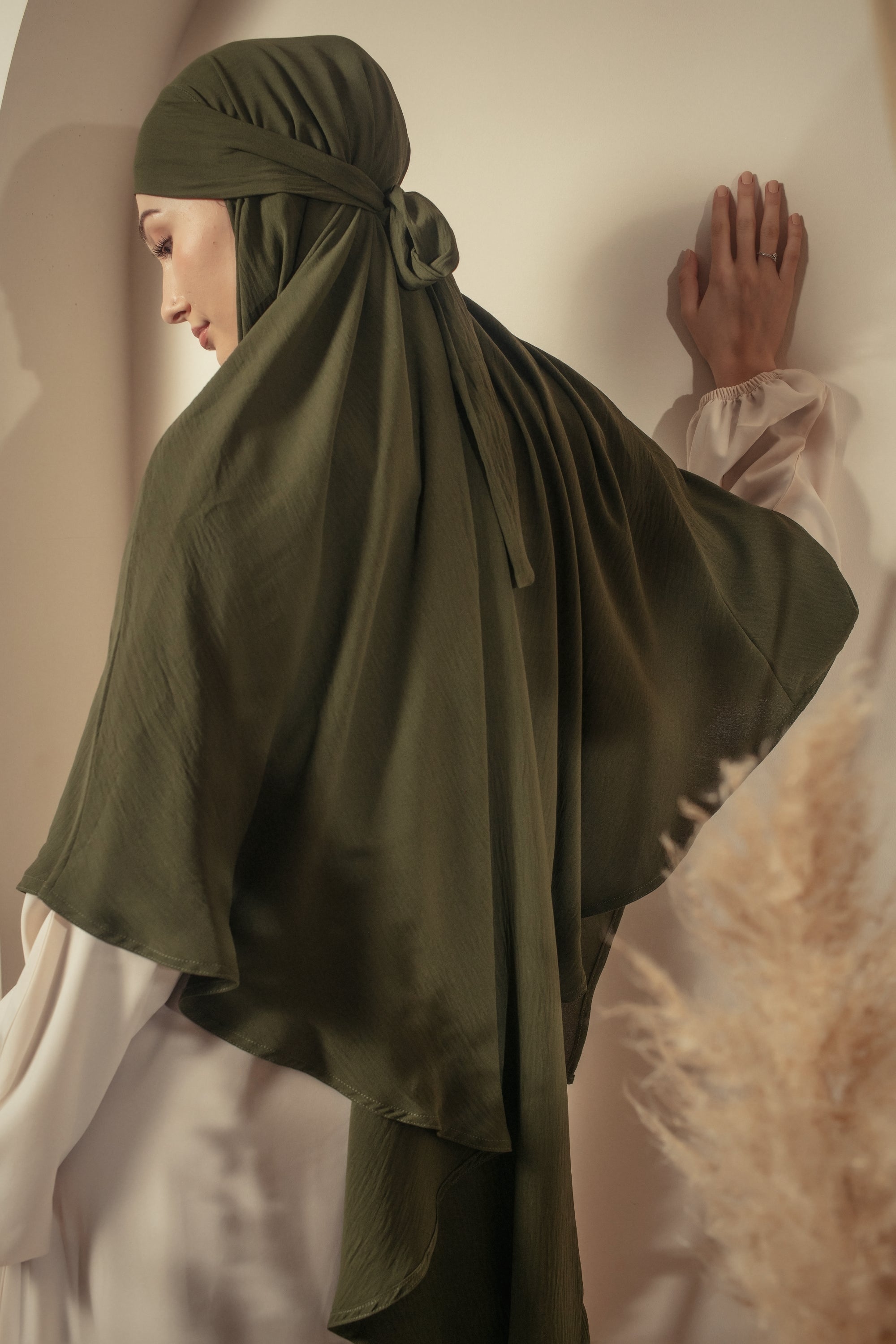 Olive Khimar Set
