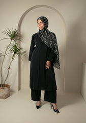 Midnight bloom hijab