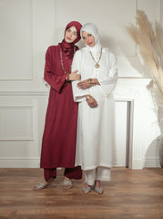Ivory Grace Kurta Set | Premium Marina Fabric