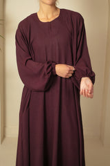 The Everyday Maroon Flow Abaya