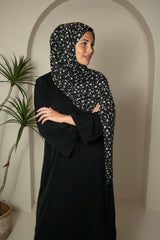 Midnight bloom hijab