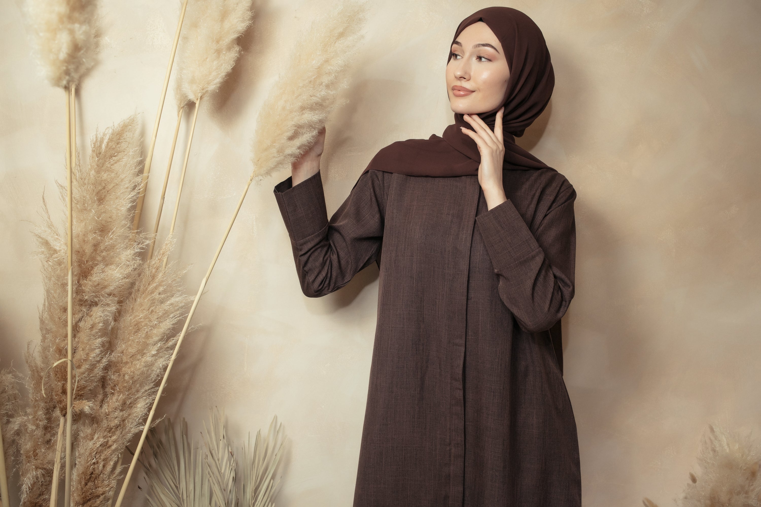 Brown Linen Co-ord Set