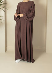 Brown Oversized Umbrella Cut Abaya | Modest Women's Dress