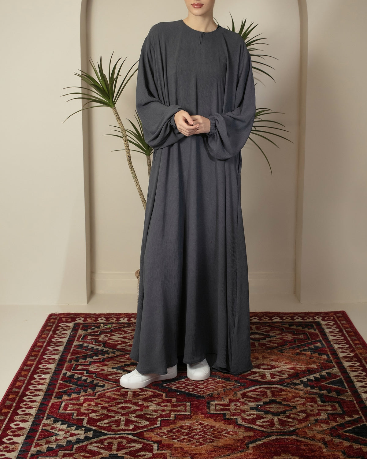 Midnight Blue Oversized Umbrella Cut Abaya | Modest Women's Dress