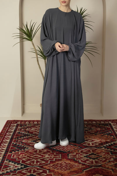 Midnight Blue Oversized Umbrella Cut Abaya | Modest Women's Dress