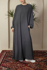 Midnight Blue Oversized Umbrella Cut Abaya | Modest Women's Dress