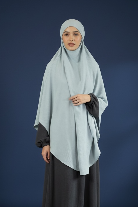 Midnight Blue Complete Khimar Set