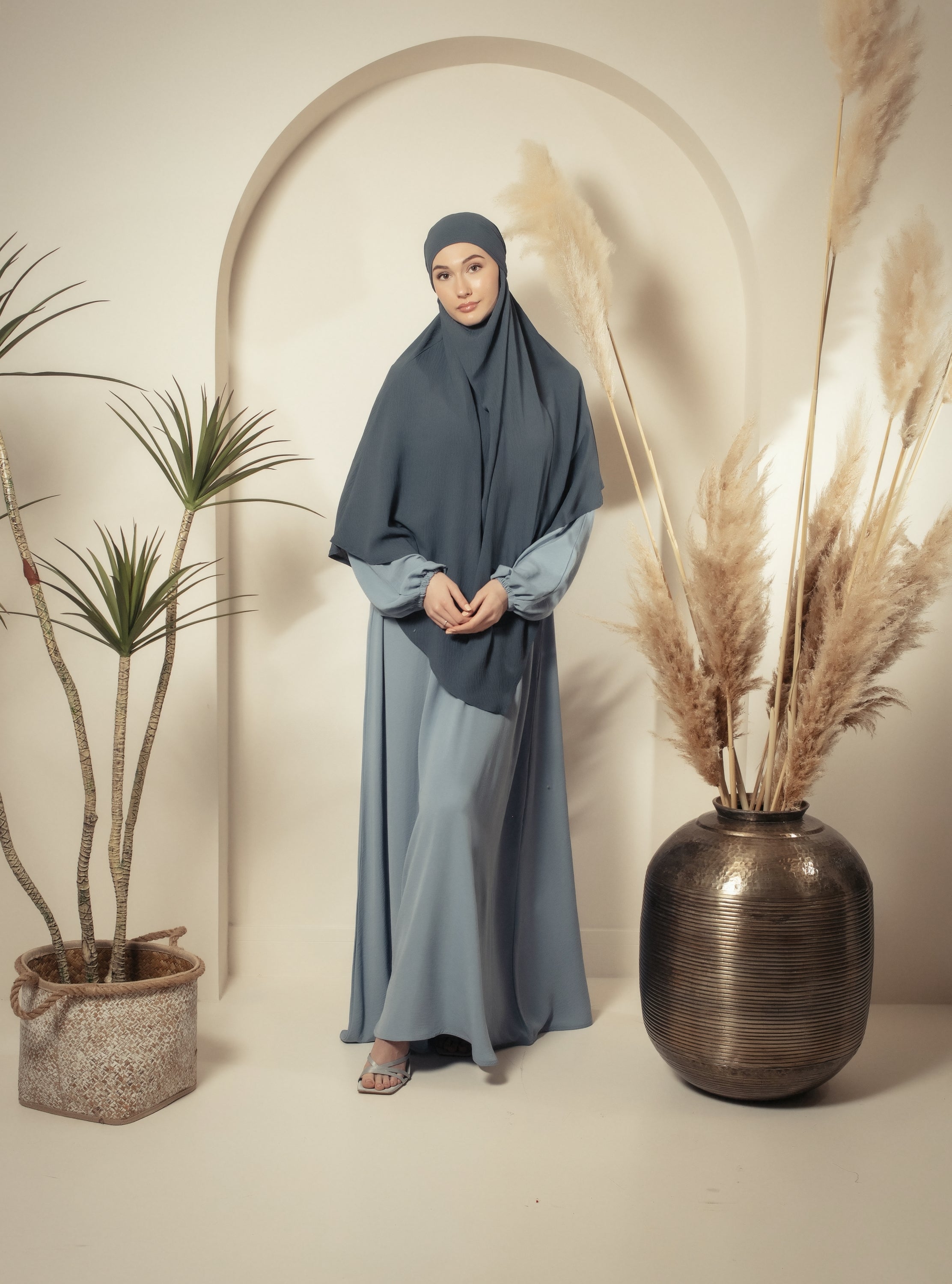 Blue Khimar set