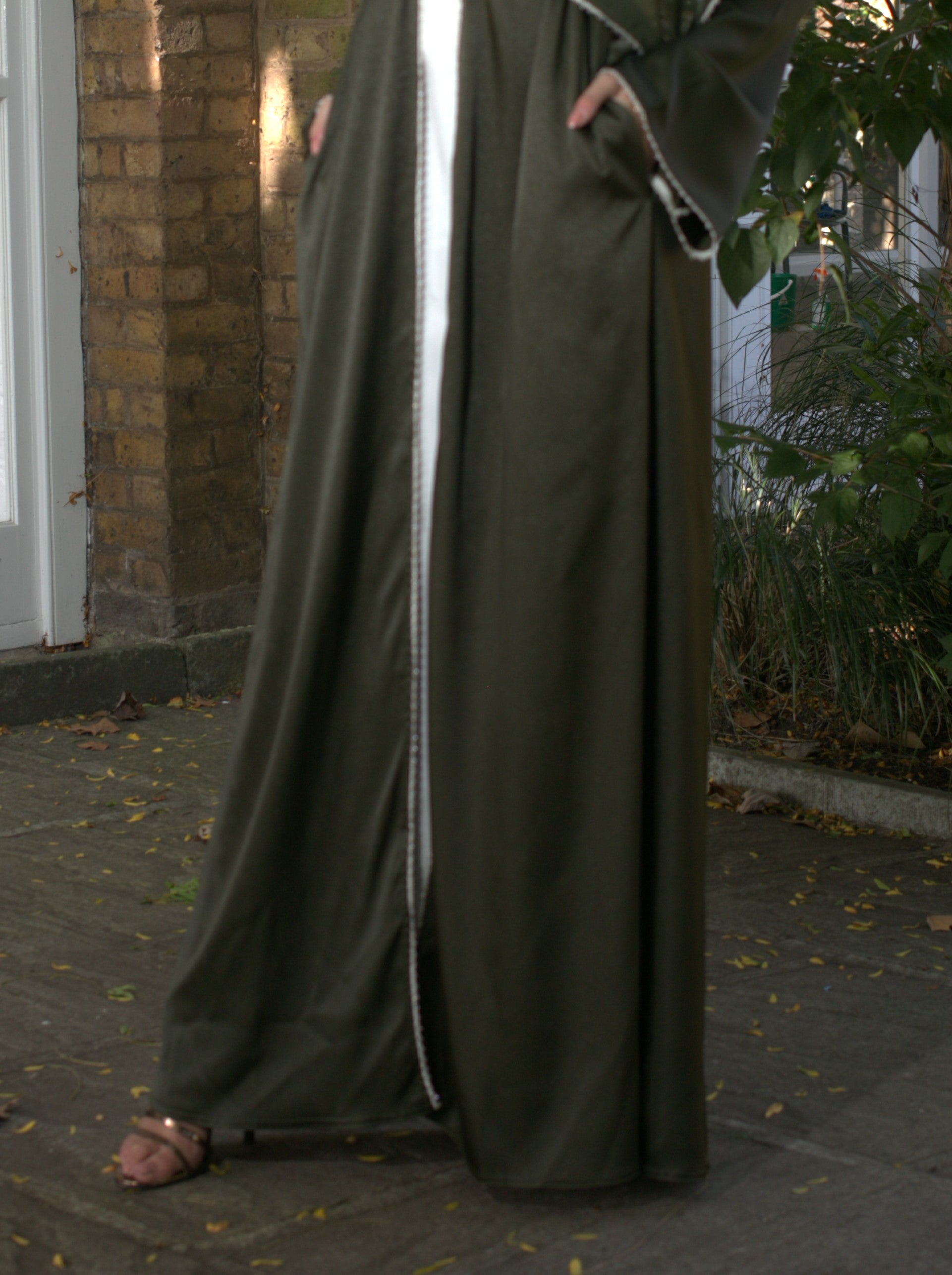 Alina open abaya - Olive