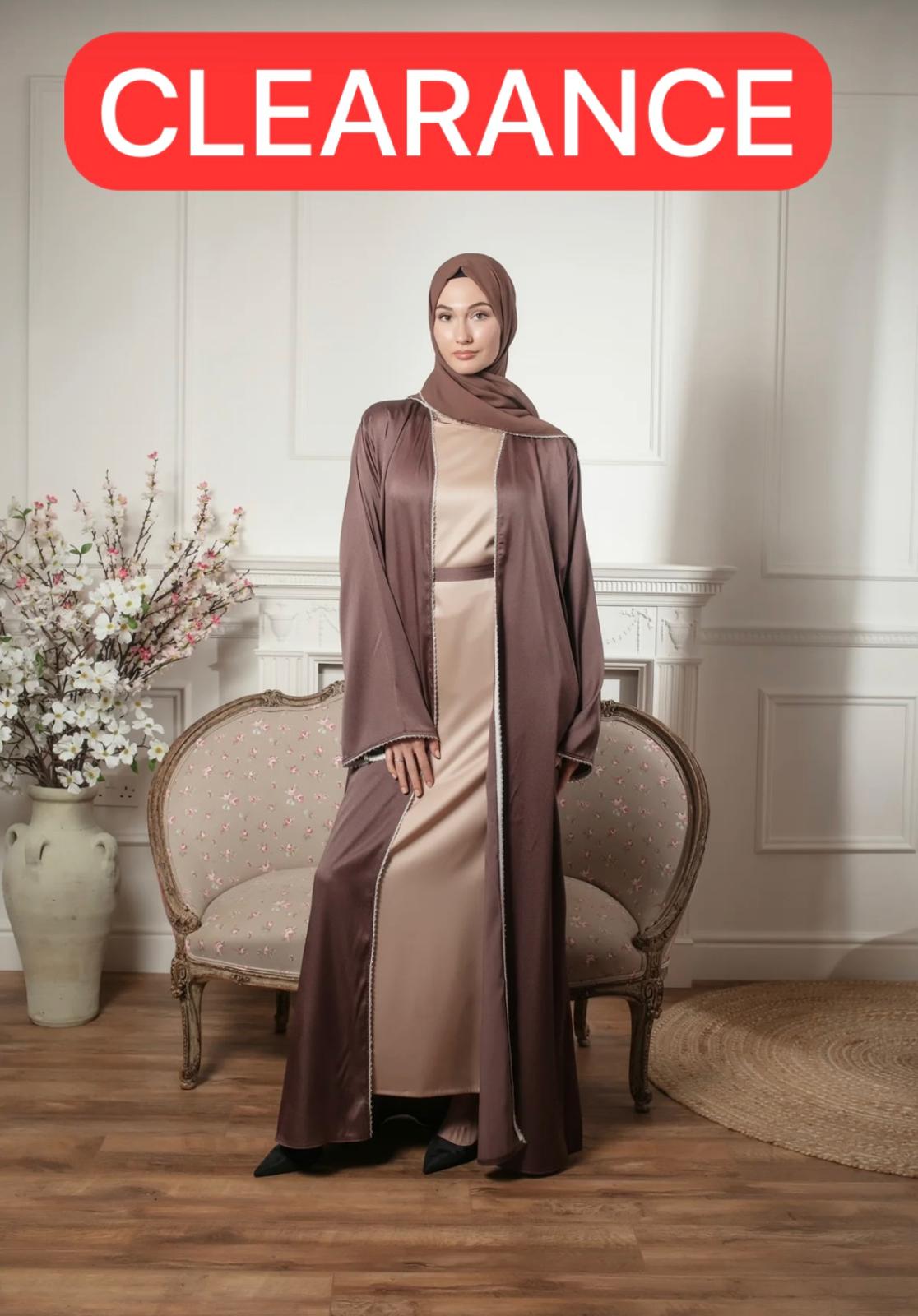 Alina open abaya - Mauve