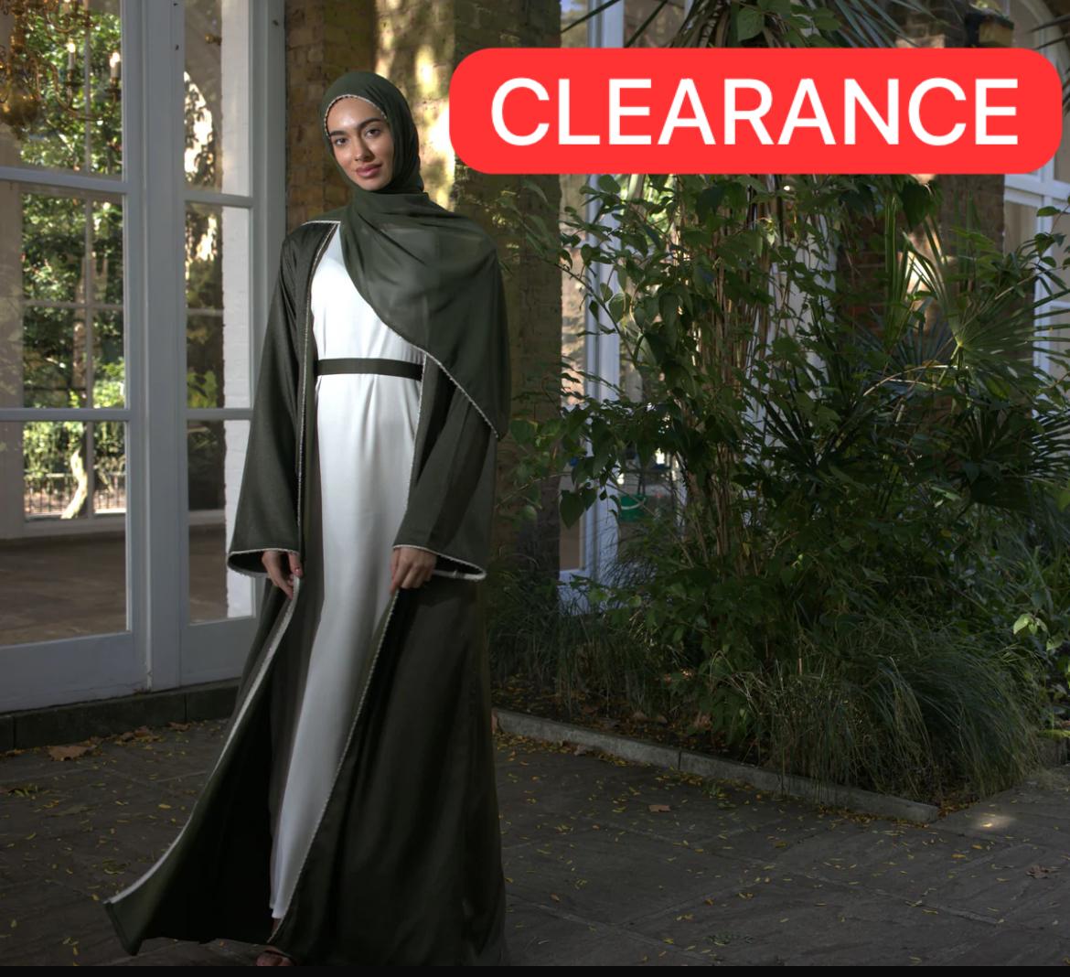 Alina open abaya - Olive